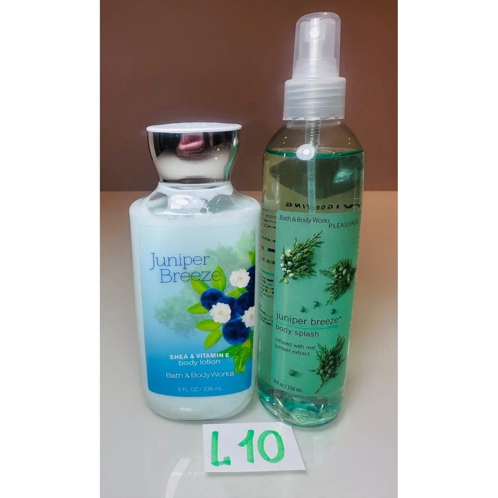 Bath & Body Works Juniper Breeze Set Body Lotion and Body Splash 8oz Each